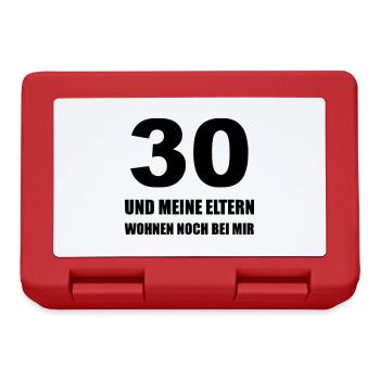30 Jahre als und meine Eltern wohnen noch bei mir - Brotdose - Rot - Vorne