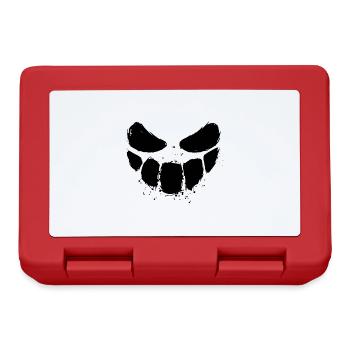 Scary face - Lunchbox - red - Front