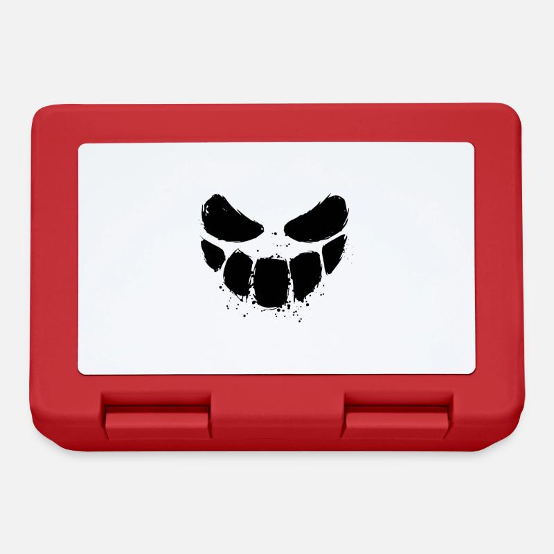 Scary face - Lunchbox - red