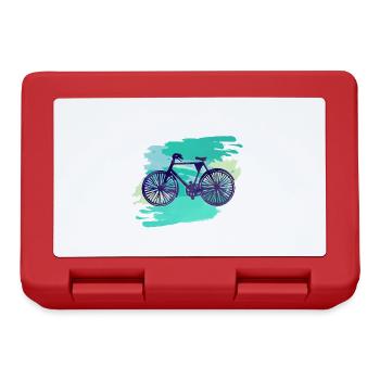 Fahrrad,malerei, illustration, wasserfarbe, mint - Brotdose - Rot - Vorne