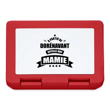 a partir de dorenavant appelez moi mamie - Boîte à goûter - rouge - Devant