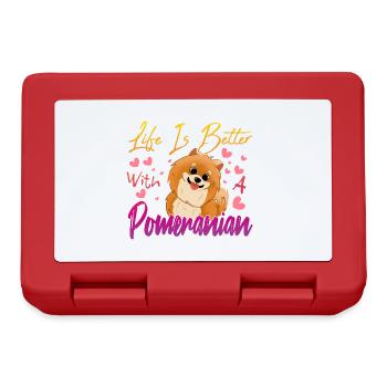 Pomeranian lovers - Lunchbox - red - Front