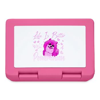 Pomeranian lovers - Lunchbox - pink - Front