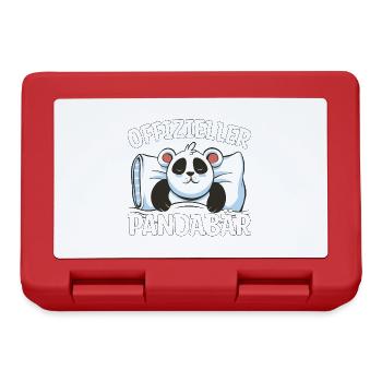 offizieller Pandabär Geschenk - Brotdose - Rot - Vorne