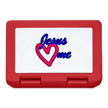 Jesus loves me Jesus loves me - Lunchbox - red - Front