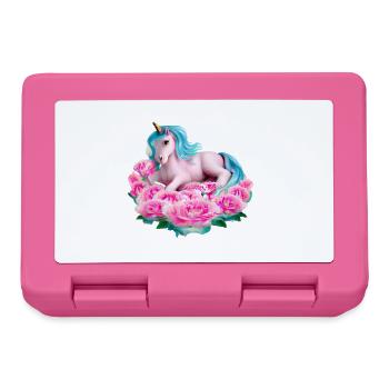 Licorne dans les roses - Boîte à goûter - rose - Devant