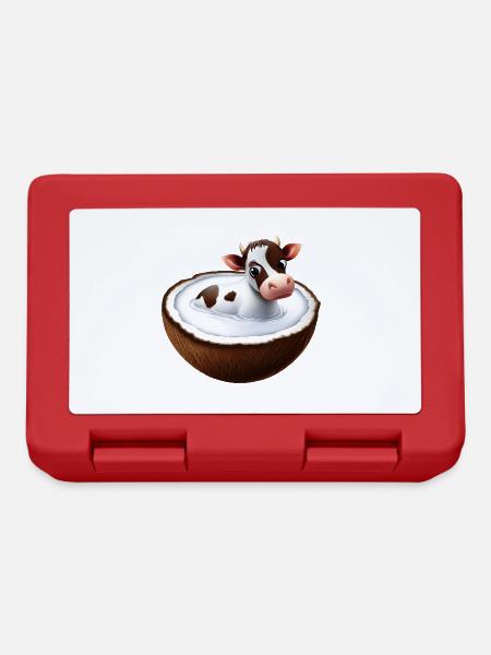 Vache à la noix de - Boîte à goûter - rouge
