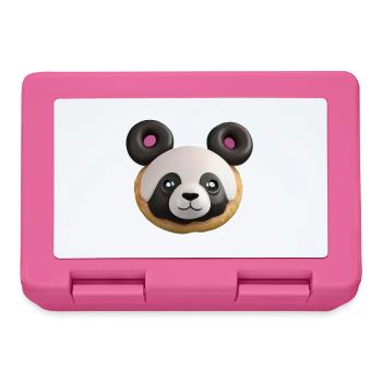 Panda Triple Donuts - Brotdose - Pink - Vorne