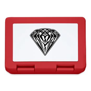 Diamond Symbol Icon - Lunchbox - red - Front