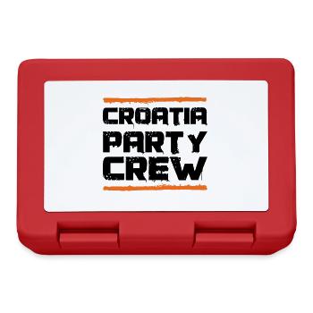 Croatia Party Crew - Lunchbox - red - Front