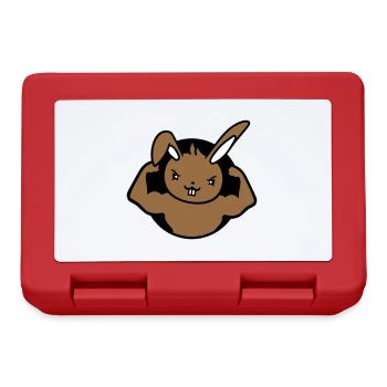 Bunny Bodybuilder Gym Muscles Strong Fitness Biceps - Lunchbox - red - Front