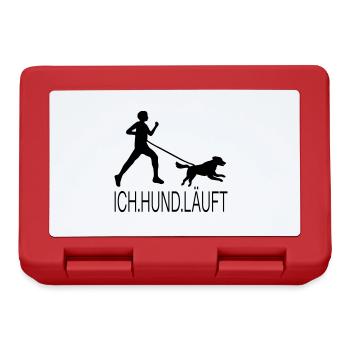 Canicross Hovawart Joggen Hund Hundespruch Sport - Brotdose - Rot - Vorne
