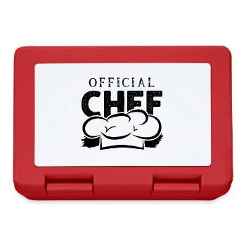 chef chef chef cook cooking - Lunchbox - red - Front