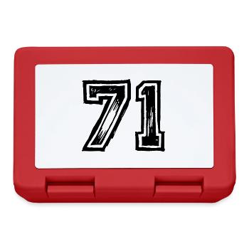71 Nombre de maillot - Boîte à goûter - rouge - Devant