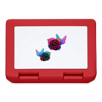 2 blackberries,blackberry,blue,pop-art,blue,painting, - Lunchbox - red - Front