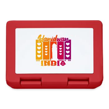 Haridwar India Sunset - Lunchbox - red - Front