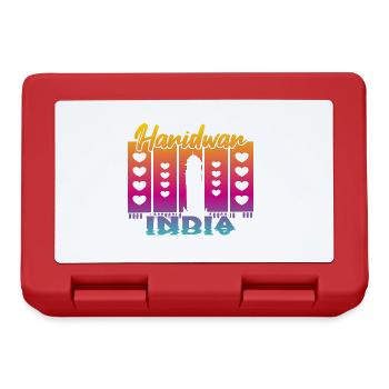Haridwar India Sunset - Lunchbox - red - Front