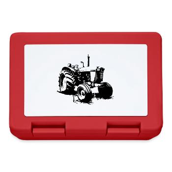 Traktor Farmer Symbol Bauer - Brotdose - Rot - Vorne