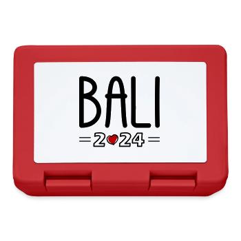 Bali 2024 Heart - Lunchbox - red - Front