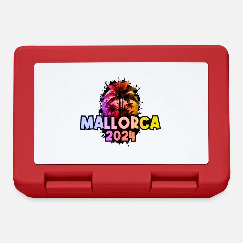 Mallorca 2024 Urlaub Bunt - Brotdose - Rot