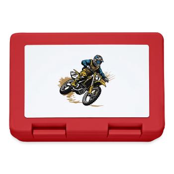 Motocross Sport - Boîte à goûter - rouge - Devant