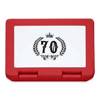 70 Number wreath - Lunchbox - red - Front