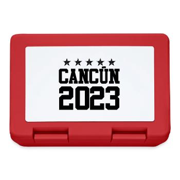 Cancun 2023 - Boîte à goûter - rouge - Devant