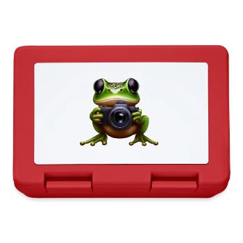 Frog photographer in action - Lunchbox - red - Front