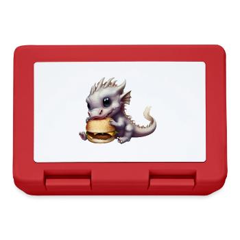 Cheeseburger Drache - Brotdose - Rot - Vorne