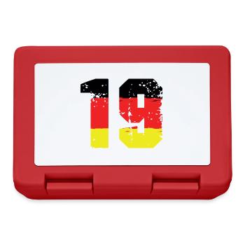 19 Numéro Allemagne Jersey - Boîte à goûter - rouge - Devant