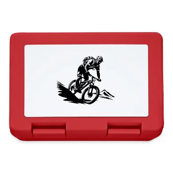 Mountainbiker Sport Mountainbike - Brotdose - Rot - Vorne