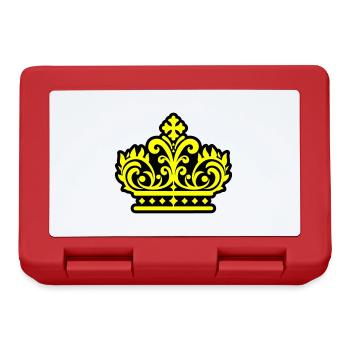Krone Symbol - Brotdose - Rot - Vorne