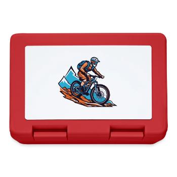 Mountainbiker Sport Mountainbike - Brotdose - Rot - Vorne