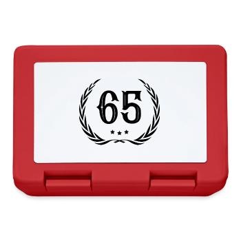 65 Couronne numérique - Boîte à goûter - rouge - Devant