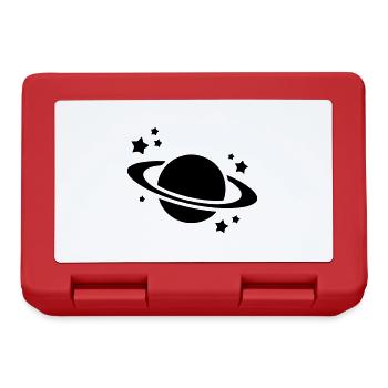 Saturn Icon symbol - Brotdose - Rot - Vorne