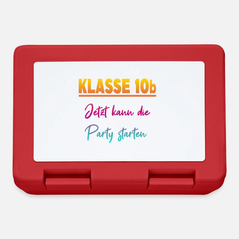 Klasse 10b Klassenfahrt - Brotdose - Rot