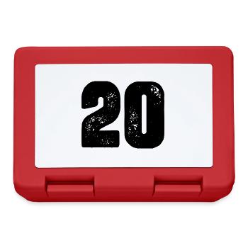 Maillot à 20 chiffres - Boîte à goûter - rouge - Devant