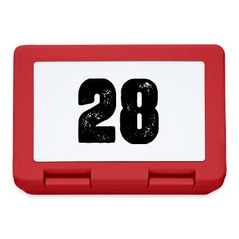 28 Number jersey - Lunchbox - red - Front