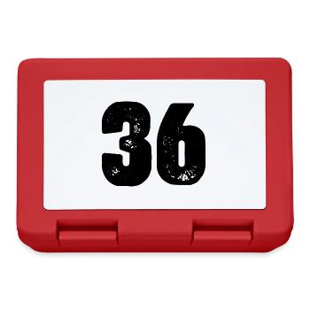 36 Number jersey - Lunchbox - red - Front