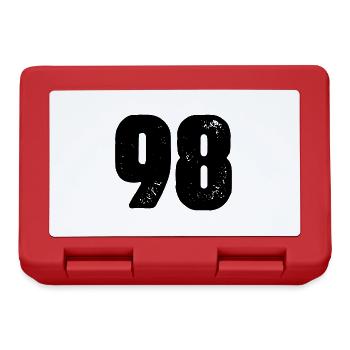 98 Zahl Trikot - Brotdose - Rot - Vorne