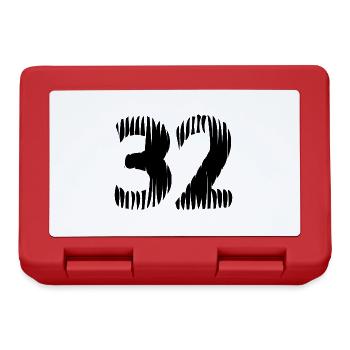 32 number jersey - Lunchbox - red - Front