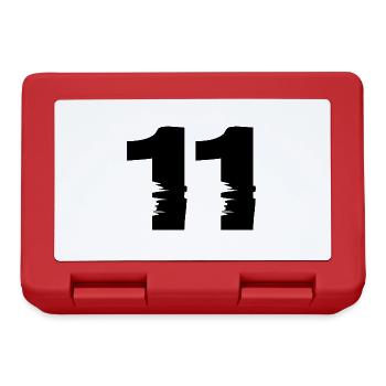 11 Number - Lunchbox - red - Front