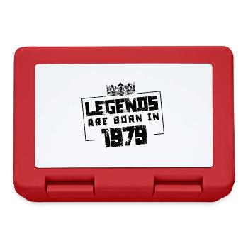 1979 Légendes nées en - Boîte à goûter - rouge - Devant