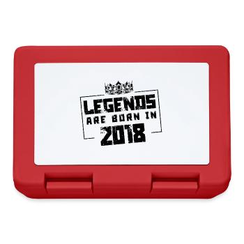 2018 legends born in - Lunchbox - red - Front