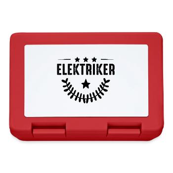 Electrician profession - Lunchbox - red - Front