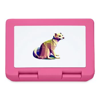 Polygon ferrets - Lunchbox - pink - Front