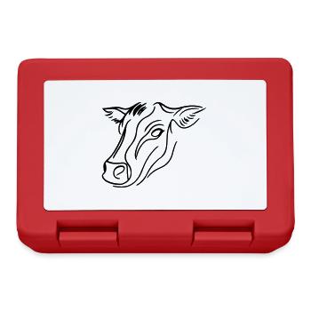 Cow Head Cattle - Lunchbox - red - Front