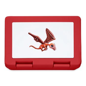 Flying Pterodactyl - Lunchbox - red - Front