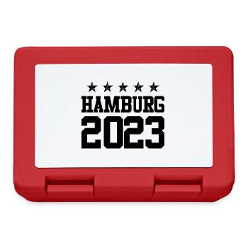 Hamburg 2023 - Brotdose - Rot - Vorne