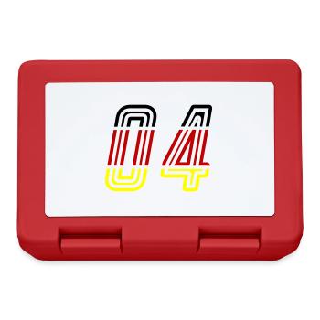 4 Symbole numérique Allemagne - Boîte à goûter - rouge - Devant